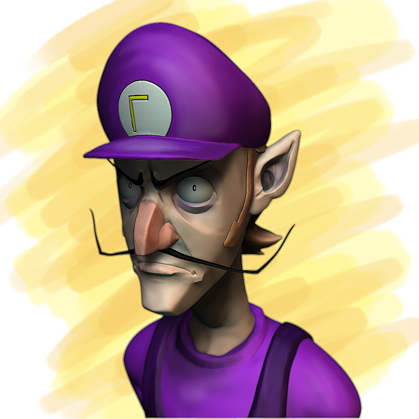 ArtStation Waluigi's bust
