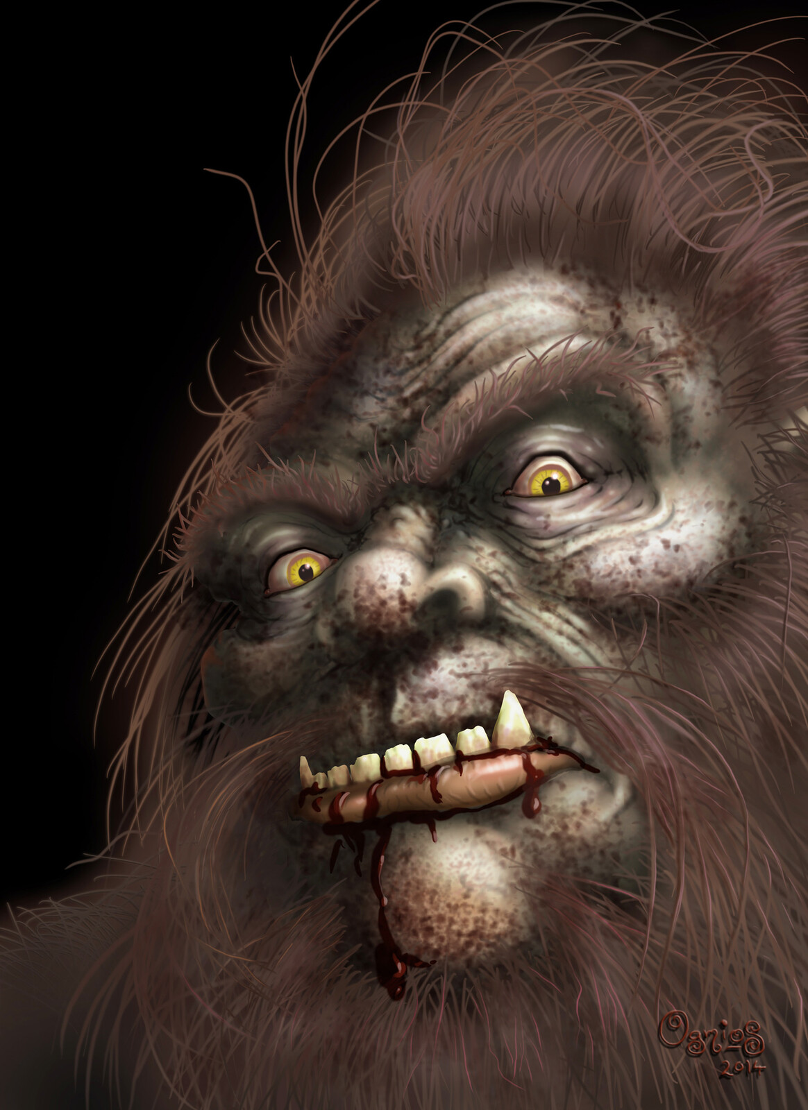 Bigfoot Wars, Redneck Apocalypse front  image. It could also quite possibly be my self-portrait when I wake up.