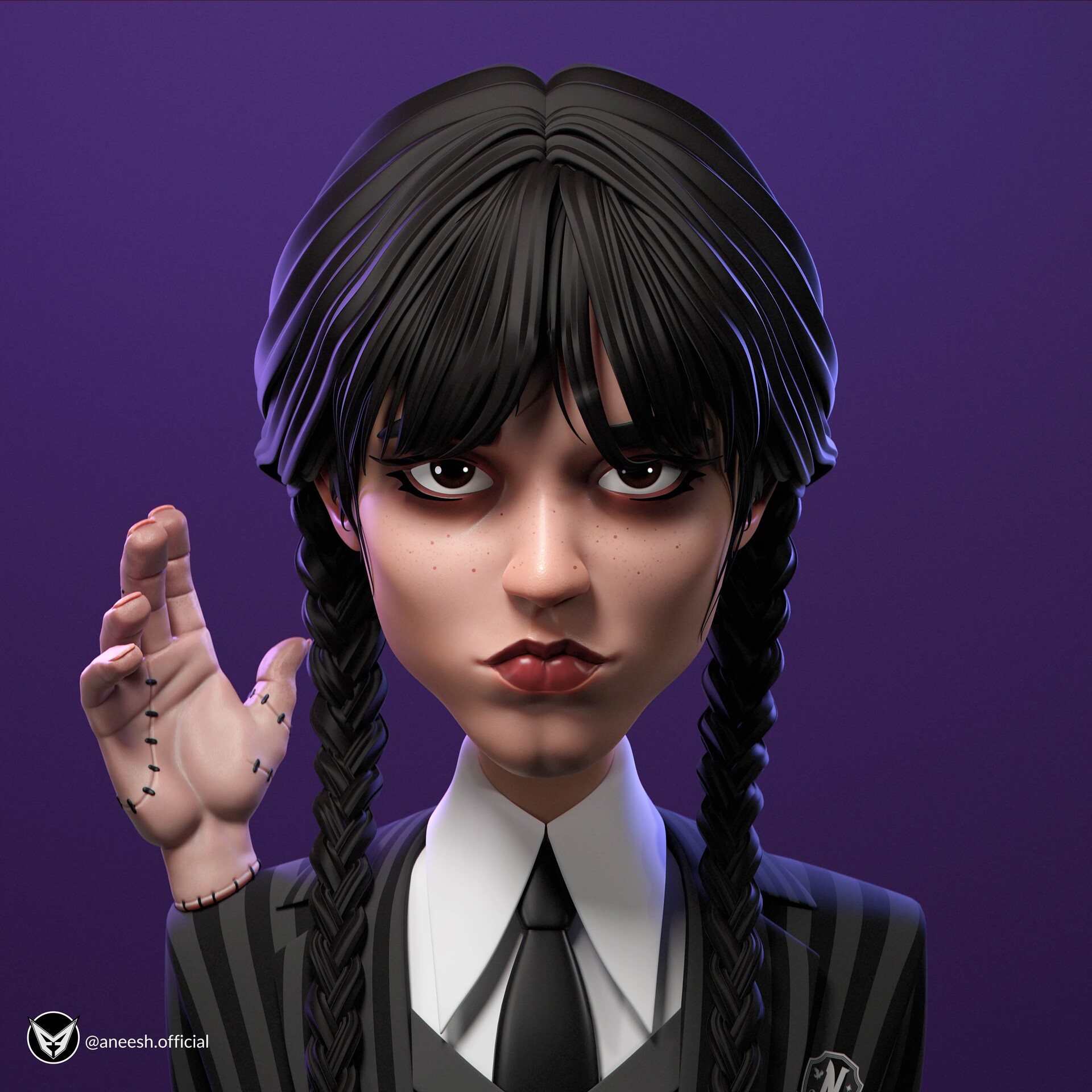 ArtStation - Wednesday Addams | Render