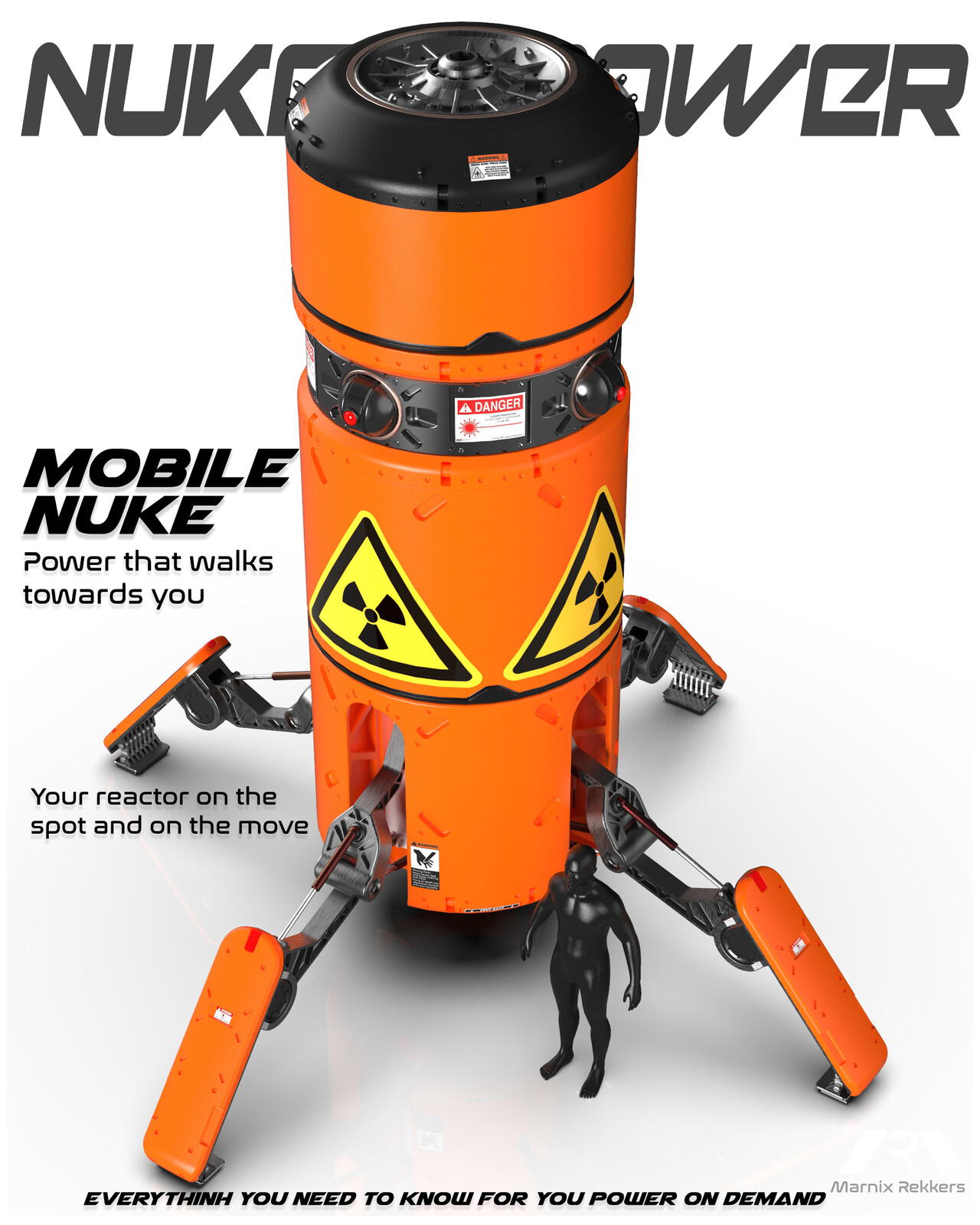 Walking Nuclear reactor