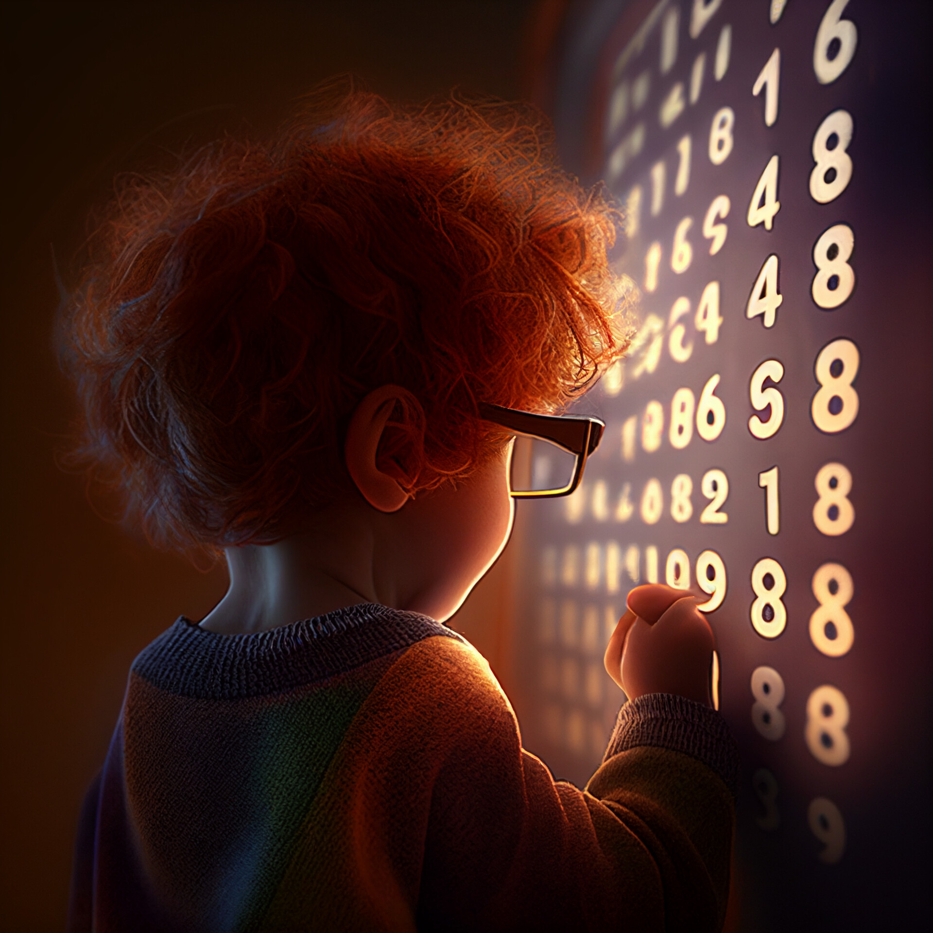 ArtStation - Child solving math