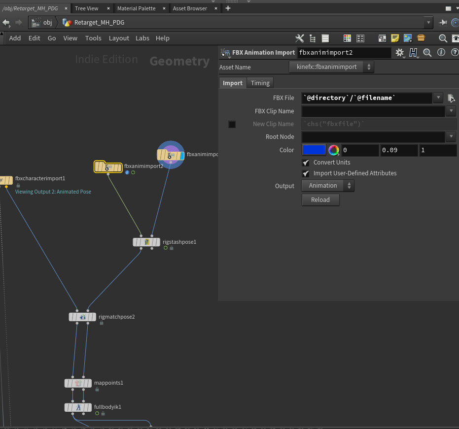Batch importing of animation files driven by attributes