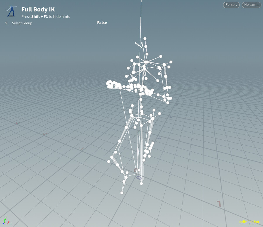 The Full Body IK node transfer the motion using full-body inverse kinematics algorithm.