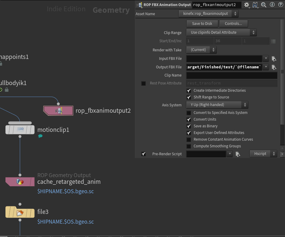 FBX file output driven by attributes