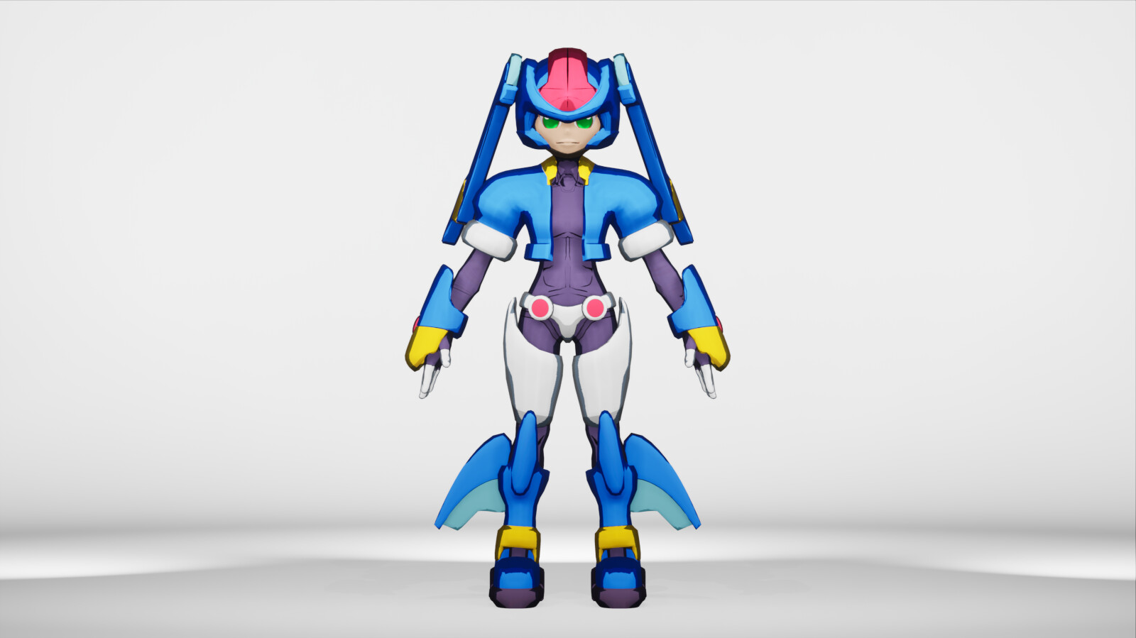 ArtStation - Unreal Engine 2D cartoon, Megaman ZX Model L ArtStation - Unreal Engine 2D cartoon, Megaman ZX Model L