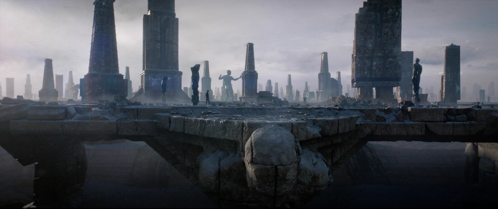 The final city created by Industrial, Light &amp; Magic as seen in the series