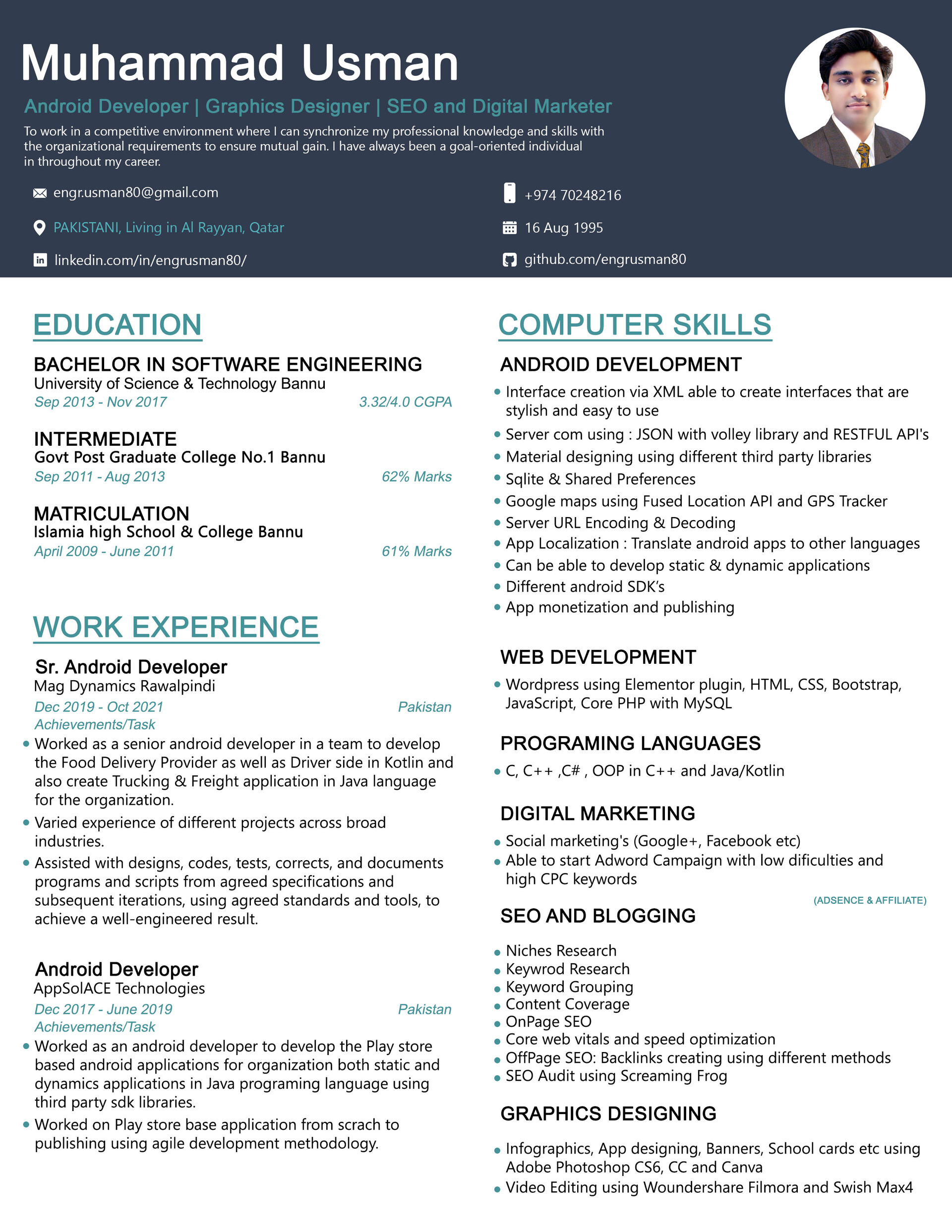 ArtStation - Resume Design