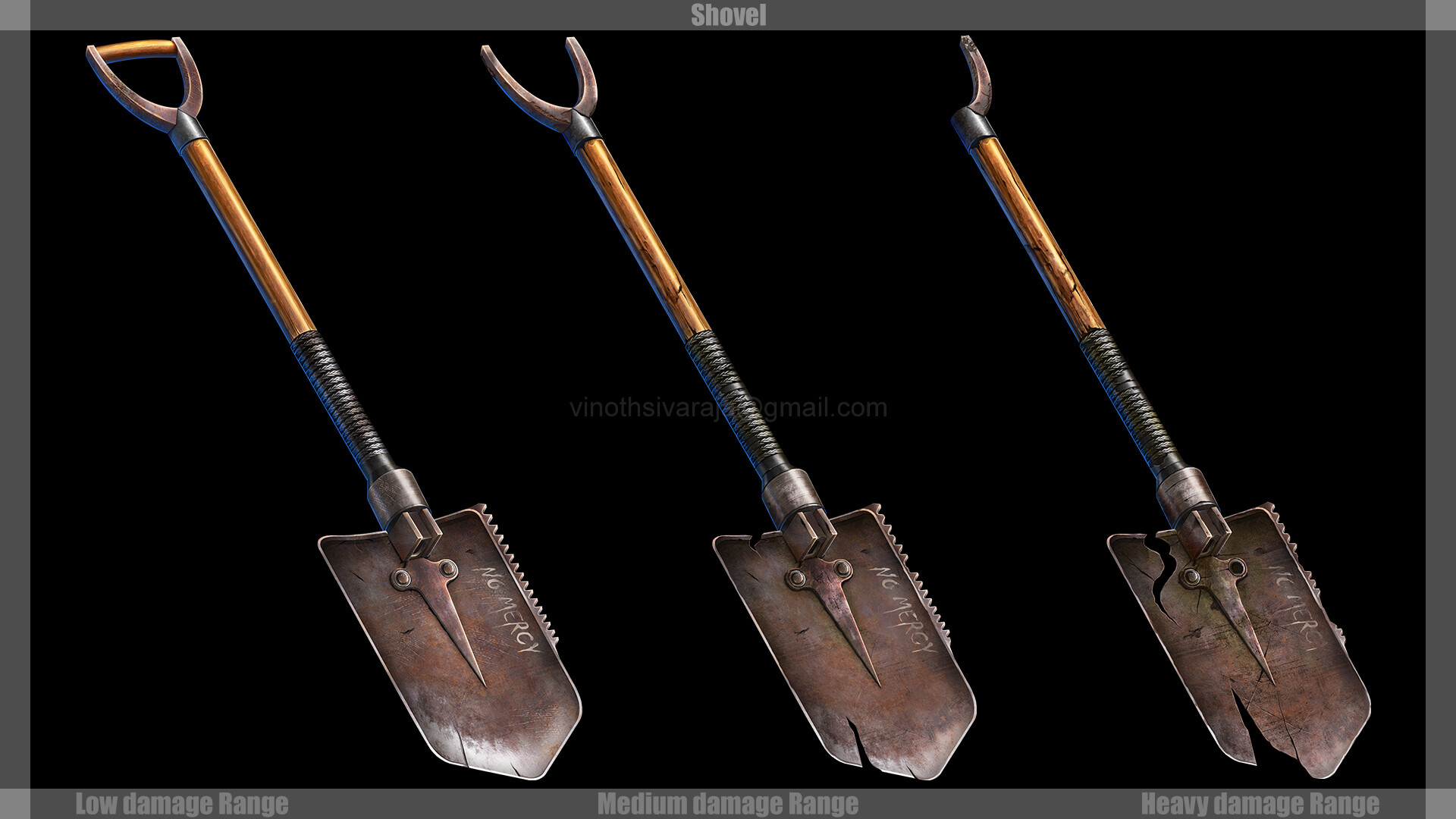 ArtStation - Shovel Weapon 3 Damage Range