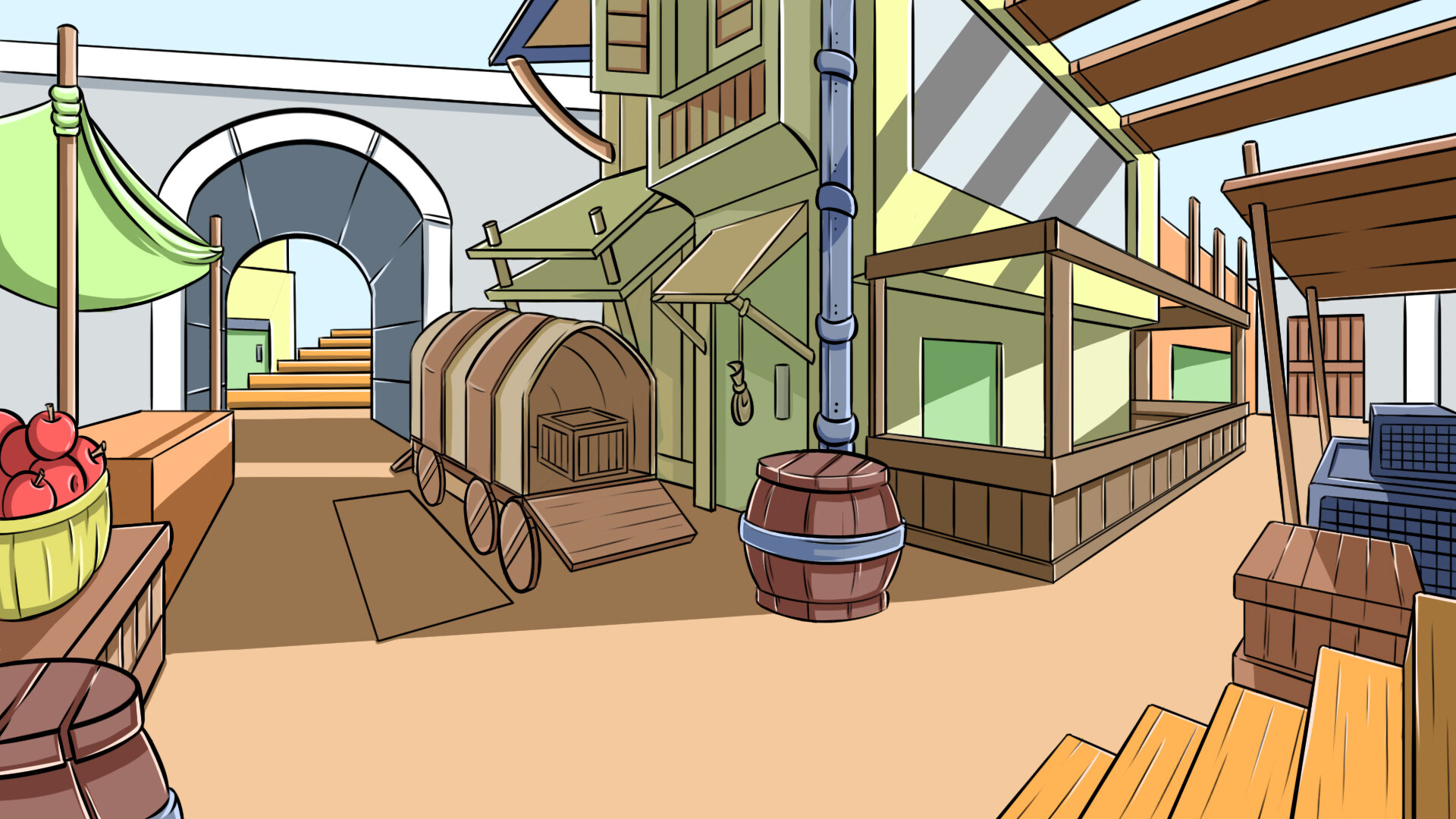 ArtStation - Layout Design #7 The Backalley