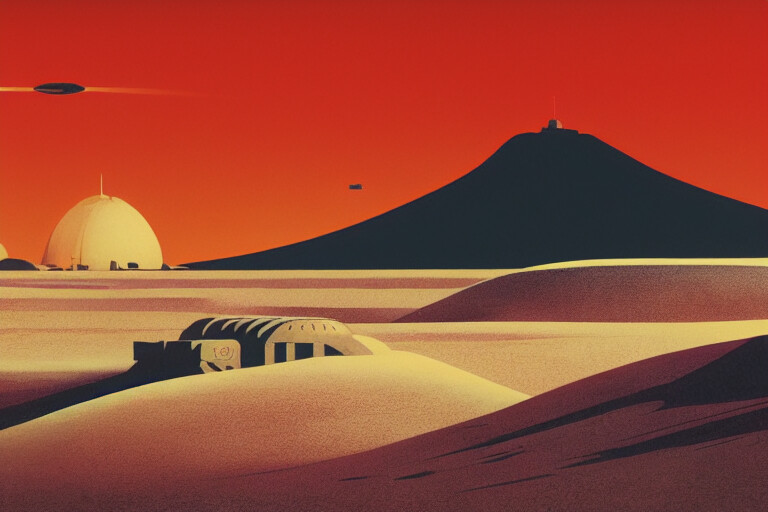 ArtStation Dunelike minimalist environments, short, MJ