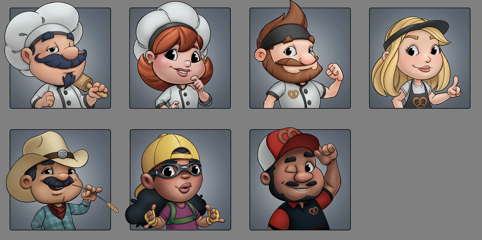 Bakery Characters 