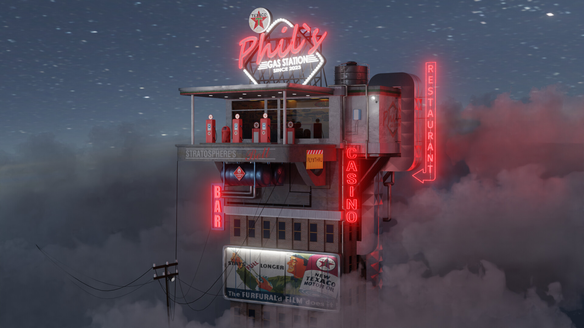 ArtStation "Phil`s" Gas station