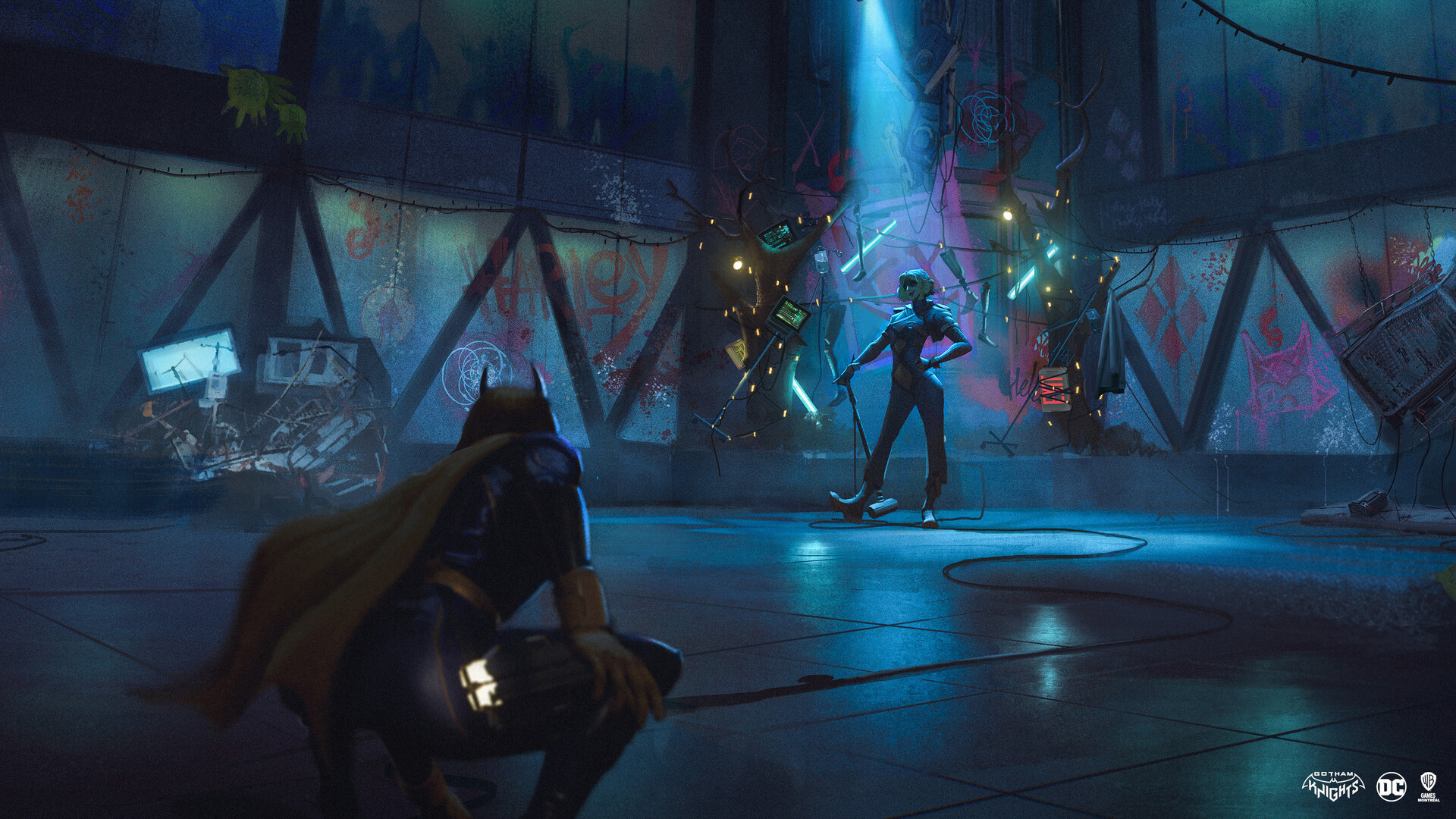 Gotham Knights Gameplay Showcases Harley Quinn Boss Fight