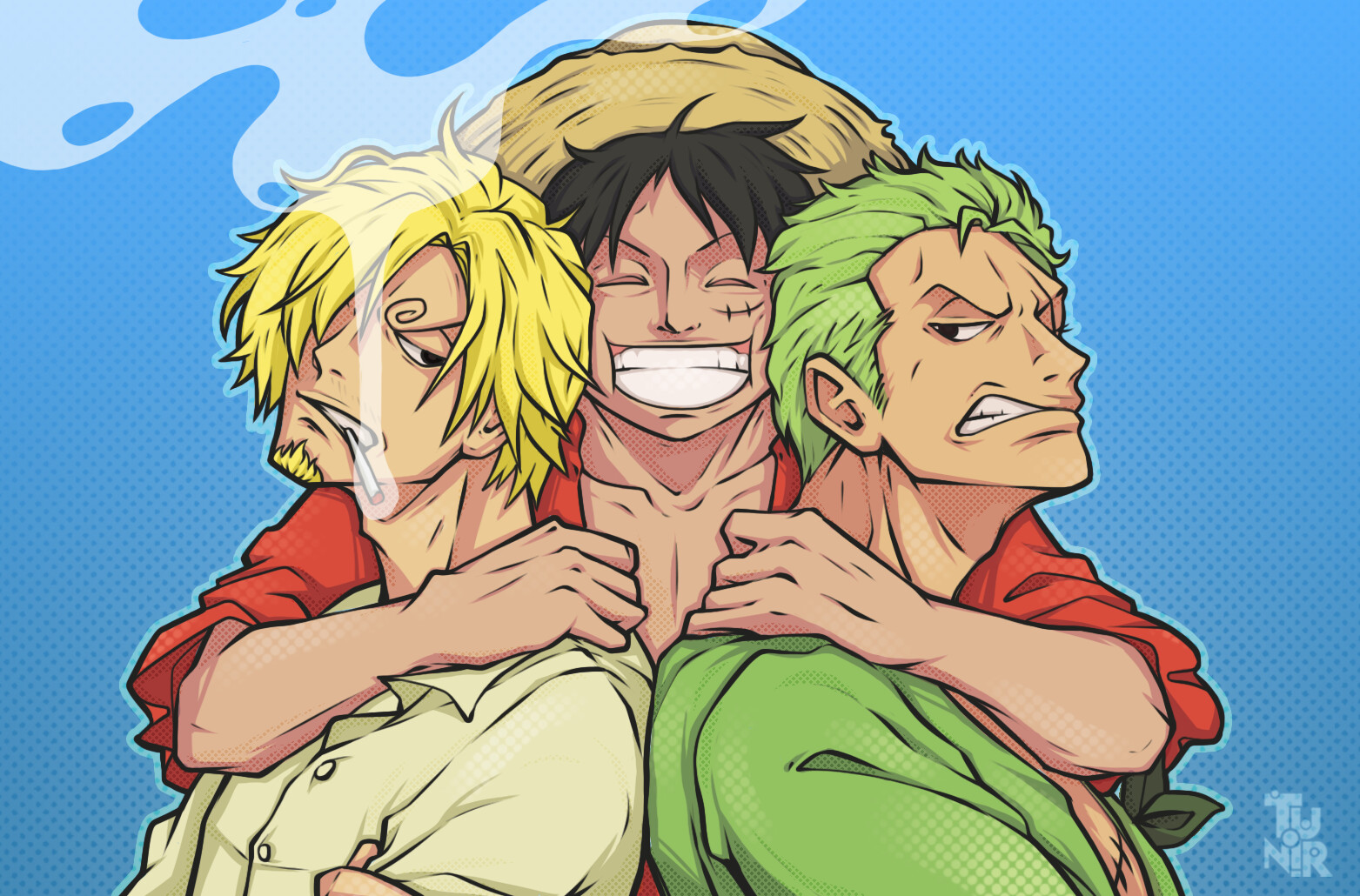 ArtStation Monster Trio One Piece Fanart