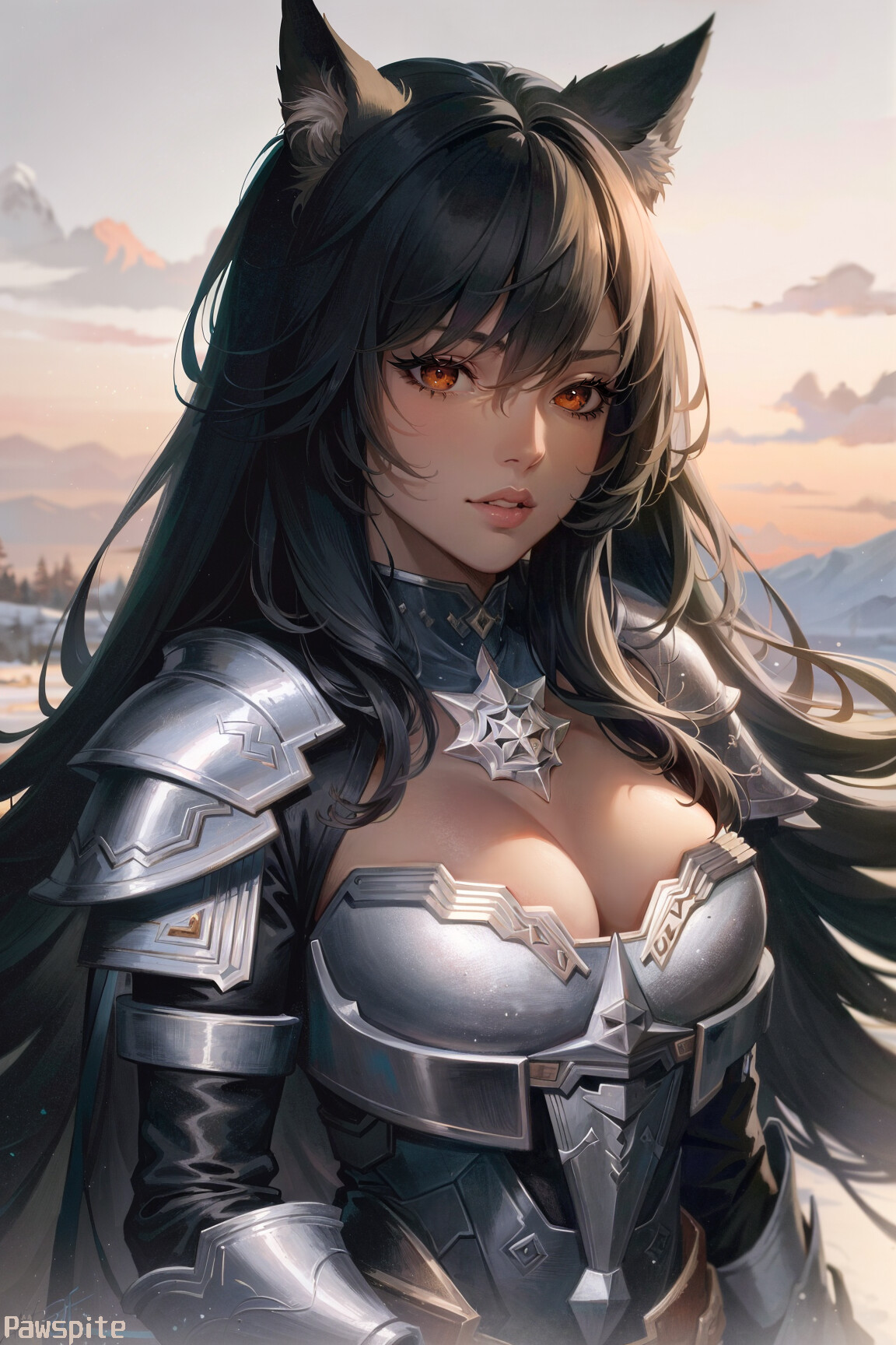 ArtStation - Catgirl Warrior