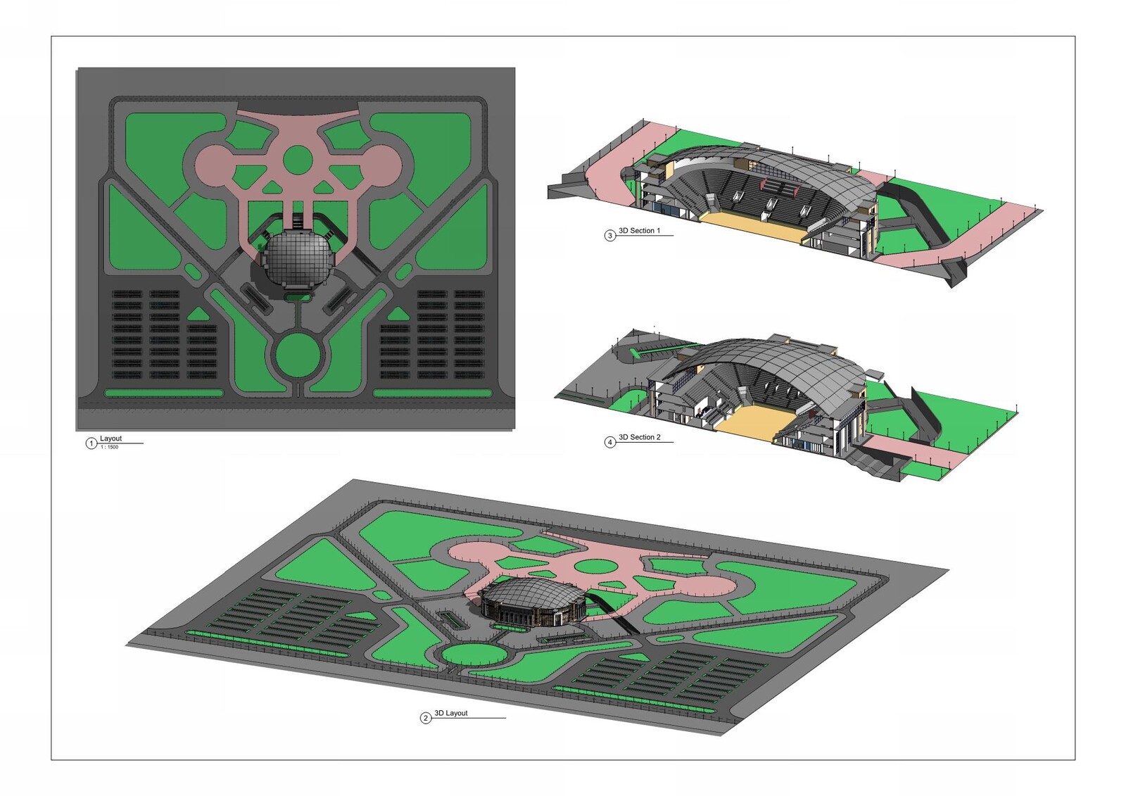 Stadium Architectural Modeling