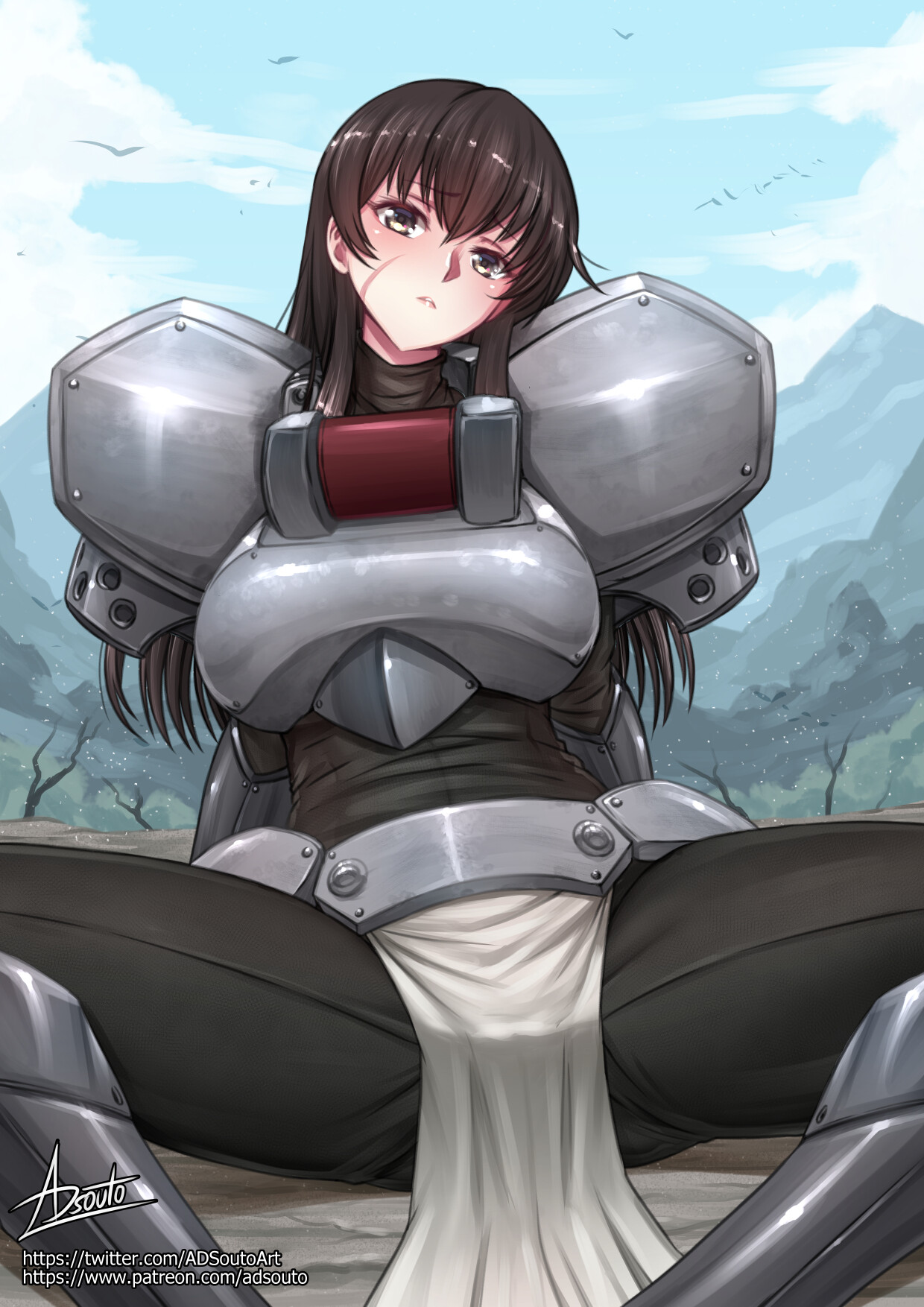 ArtStation - Raelza, Armored Warrior / Benriya Saitou-san