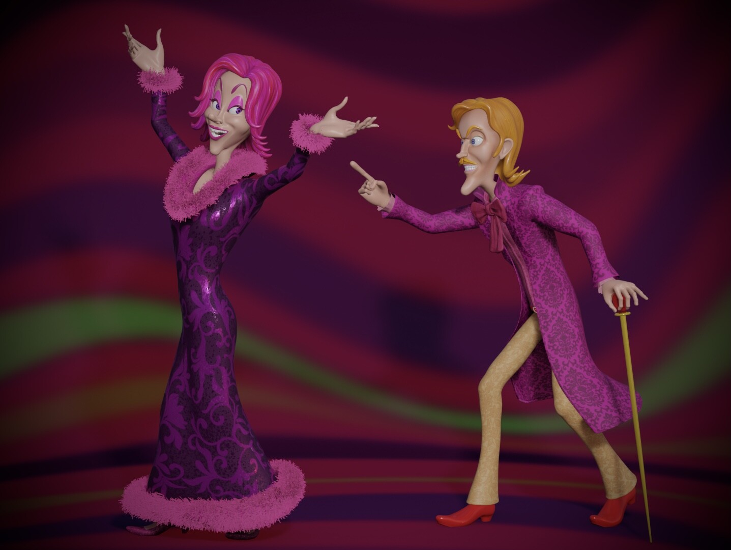 ArtStation Roxanne and Chauncey