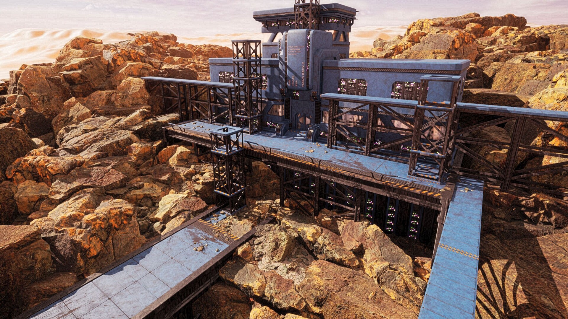 ArtStation - Scifi Mining Facility