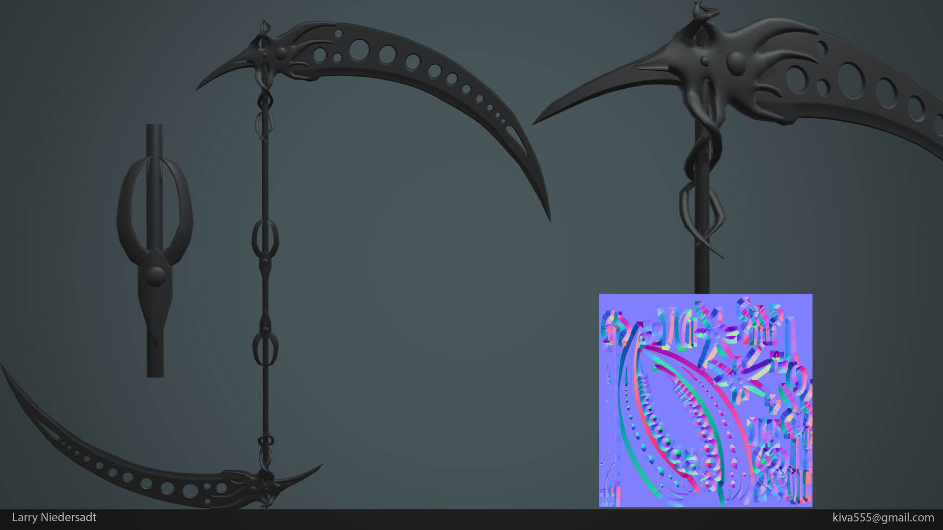 ArtStation - Double Scythe, image size:1920x1080