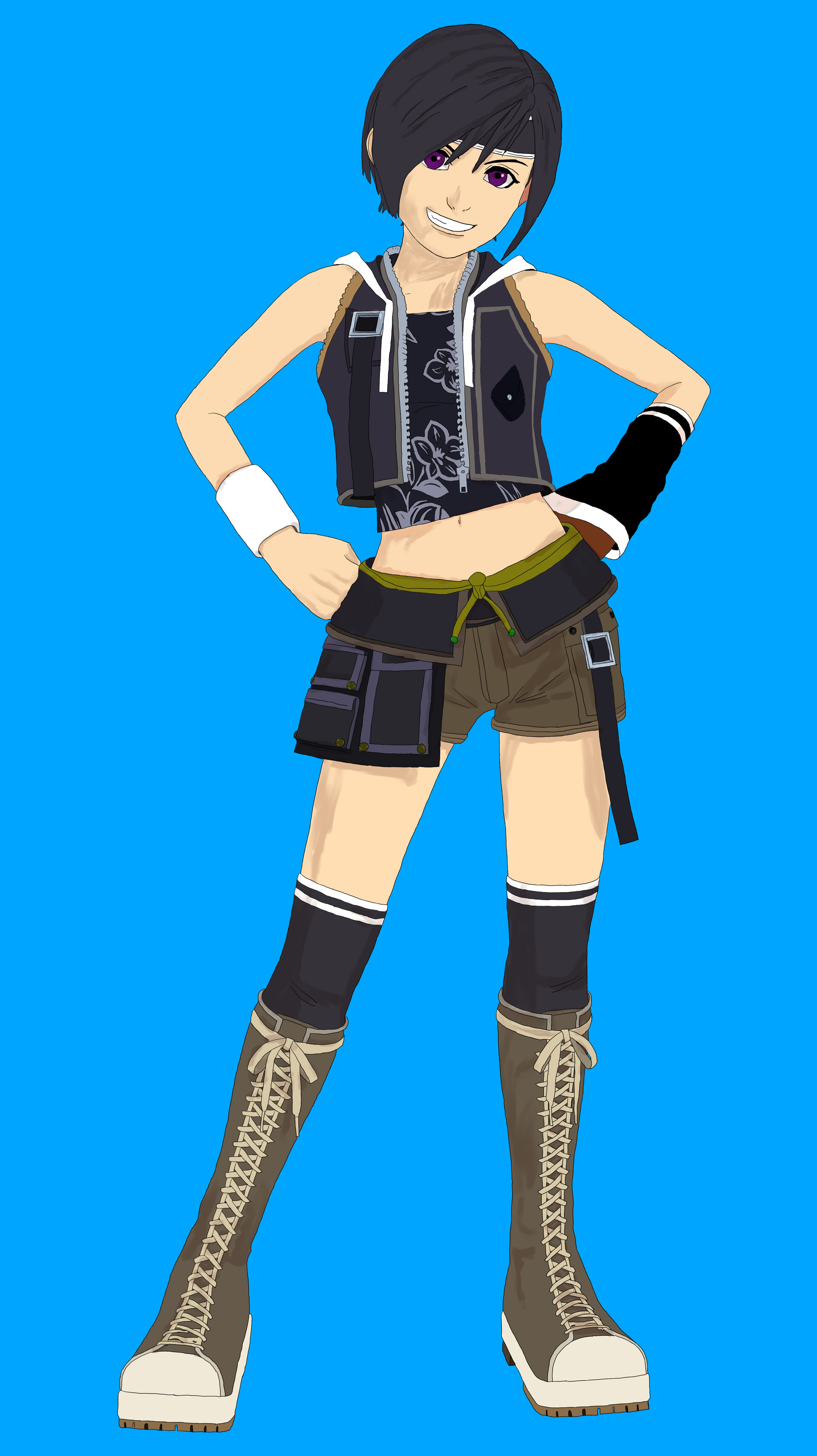 Artstation kingdom hearts 3 yuffie anime style