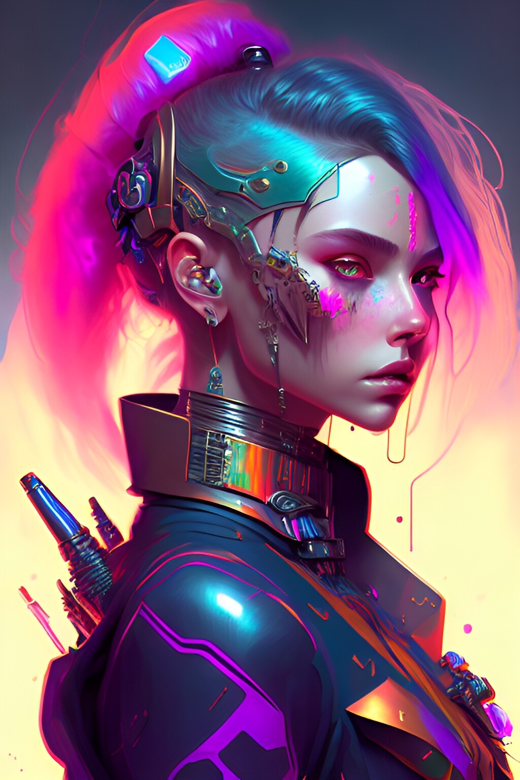 ArtStation - Girl Cyberpunk#2