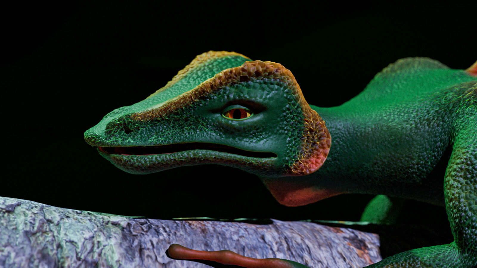 Lizard On A Branch