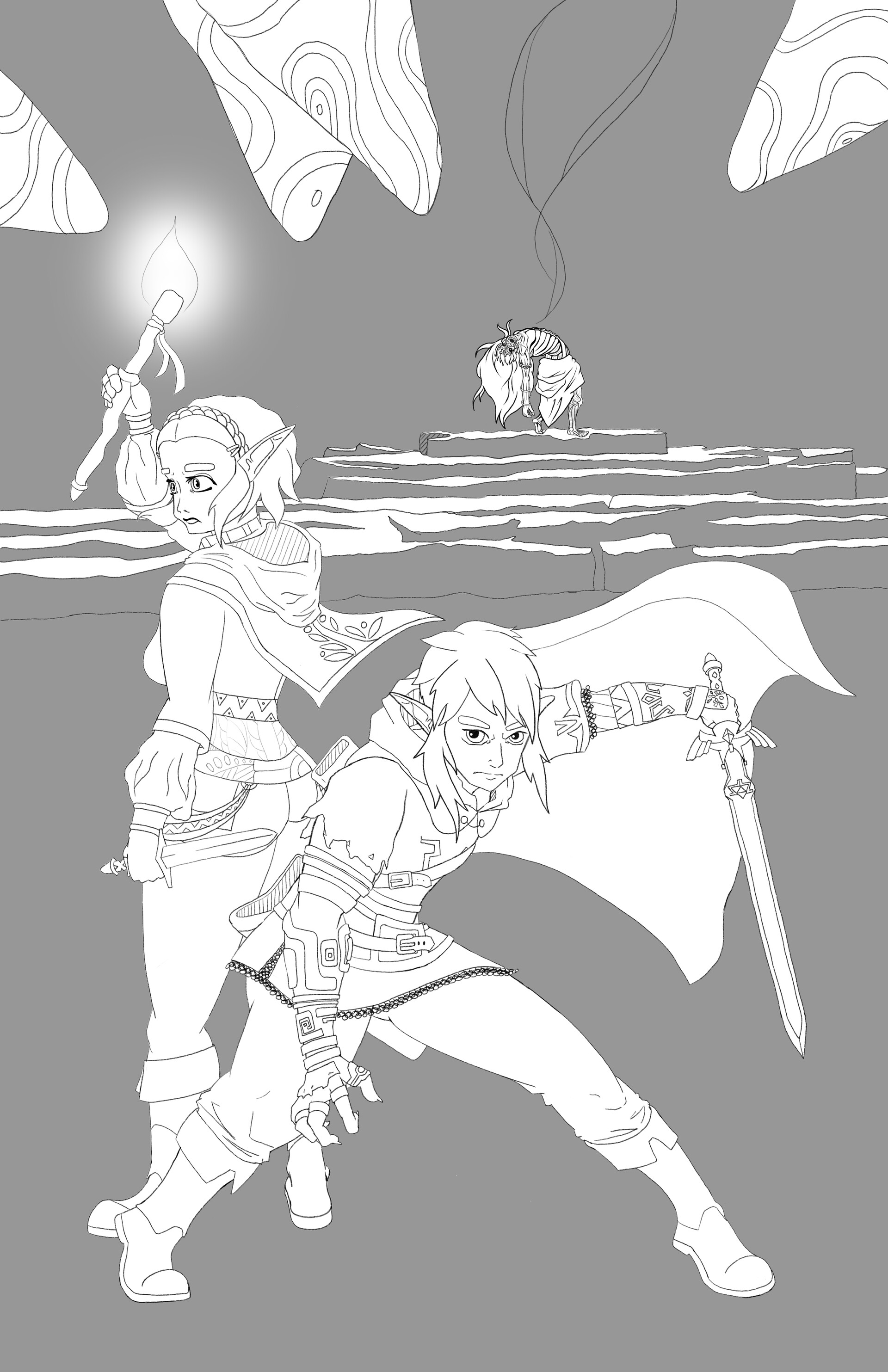 Coloriage Zelda Tears Of The Kingdom ArtStation - Tears of the Kingdom