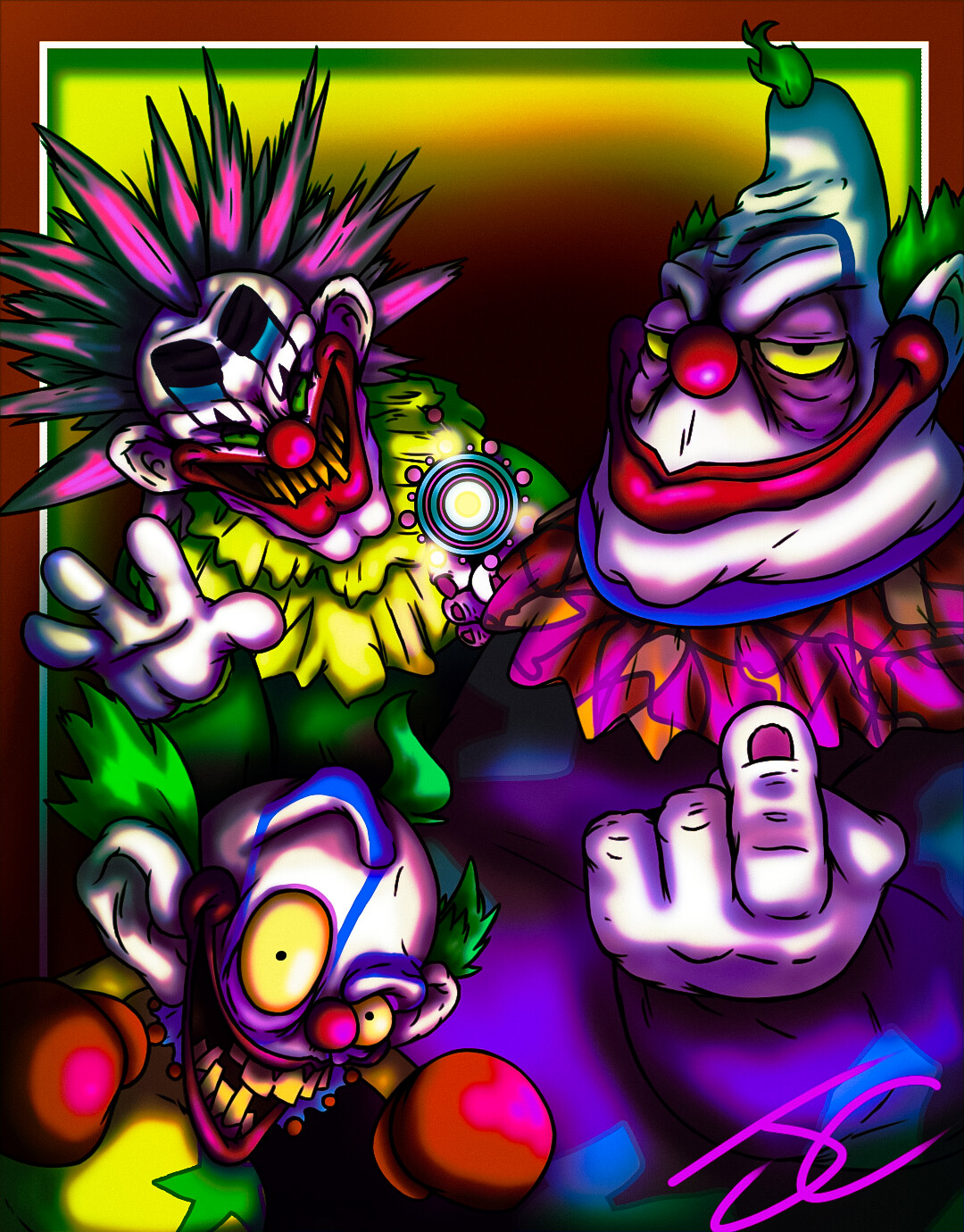 killer klowns from outer space wallpaper