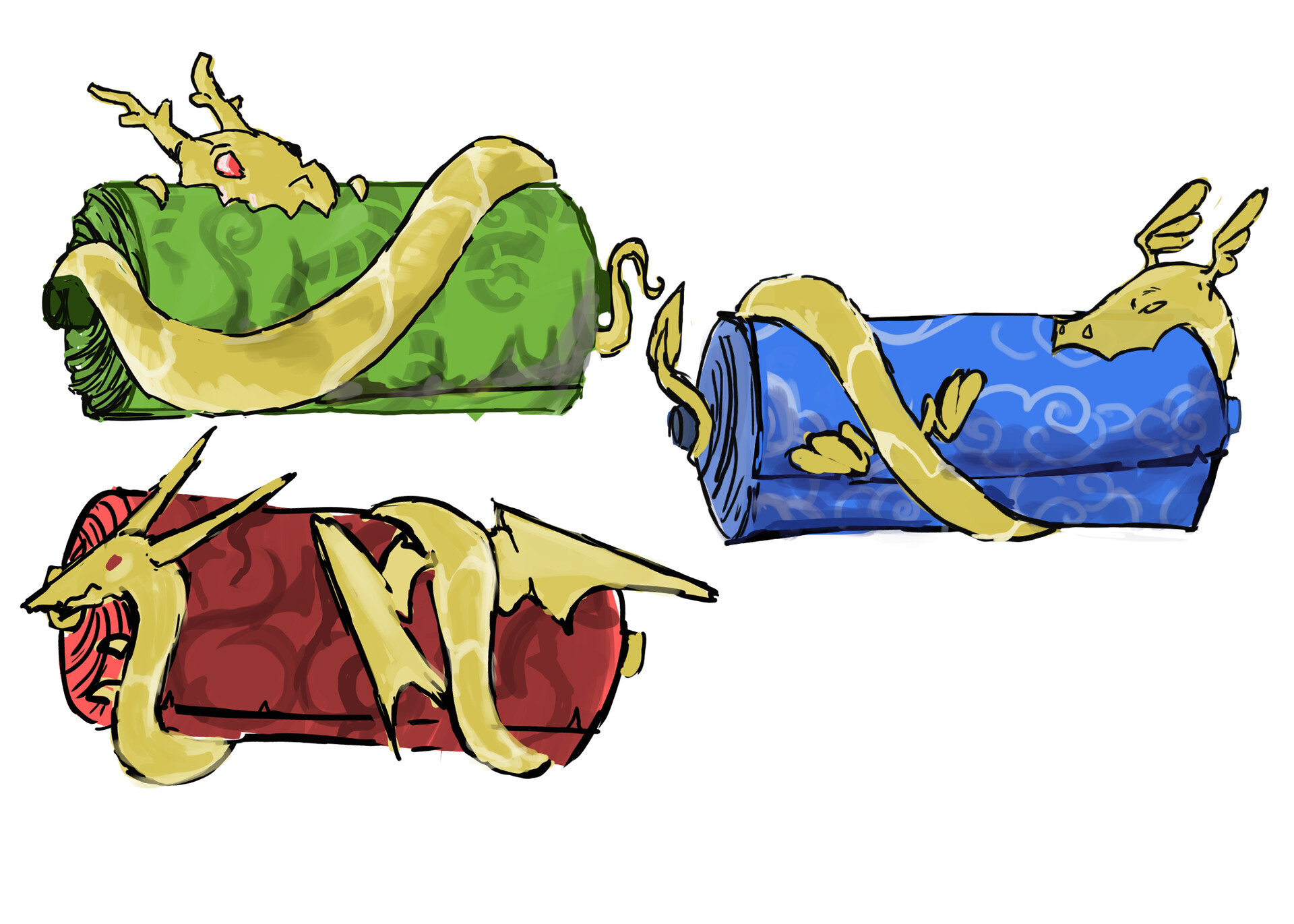 Artstation dragon scrolls