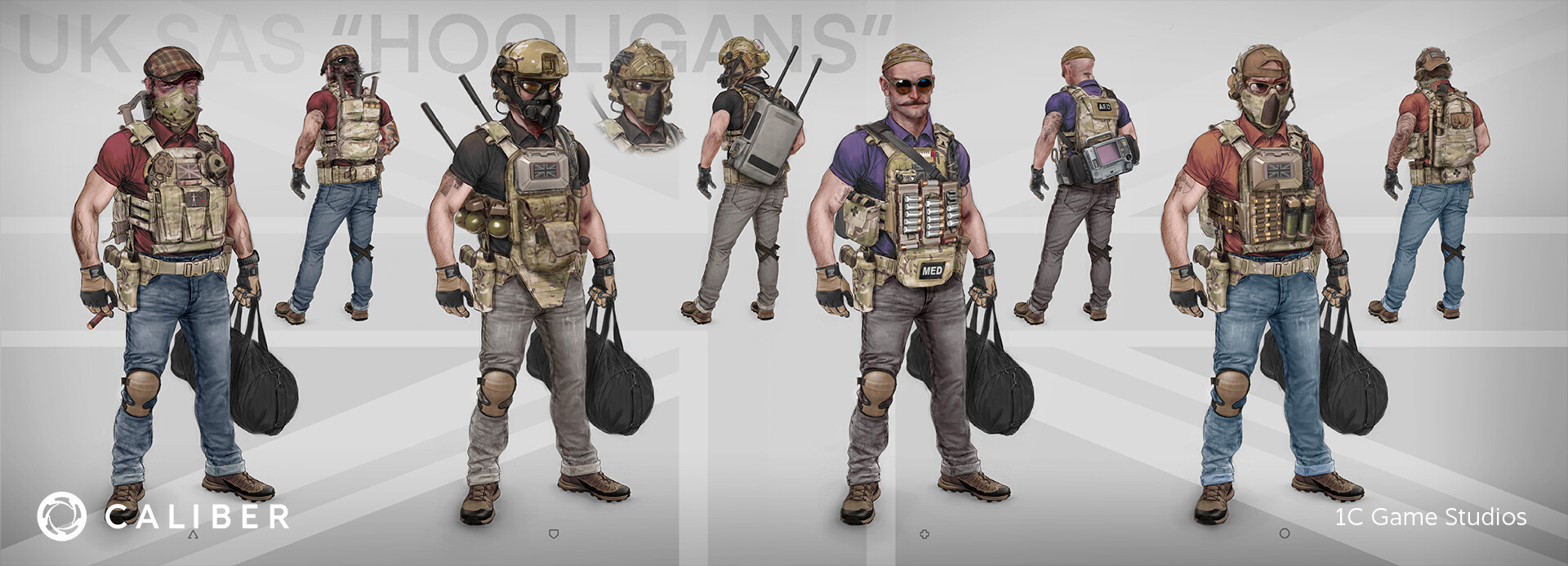 Caliber TFB HOOLIGANS Concept Art by 1C Game Studios