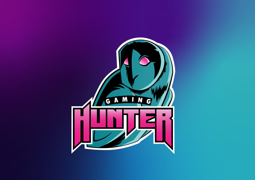 ArtStation Mascot Logo Hunter Gaming
