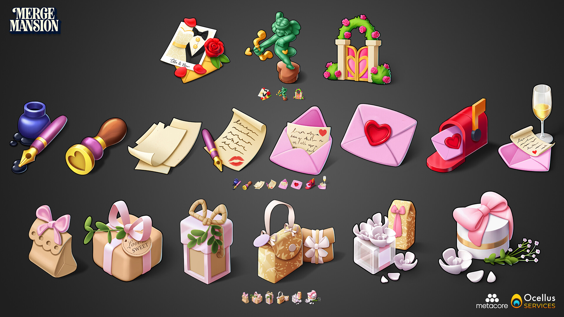 Ocellus SERVICES Merge Mansion Valentine's Day Pack 💕