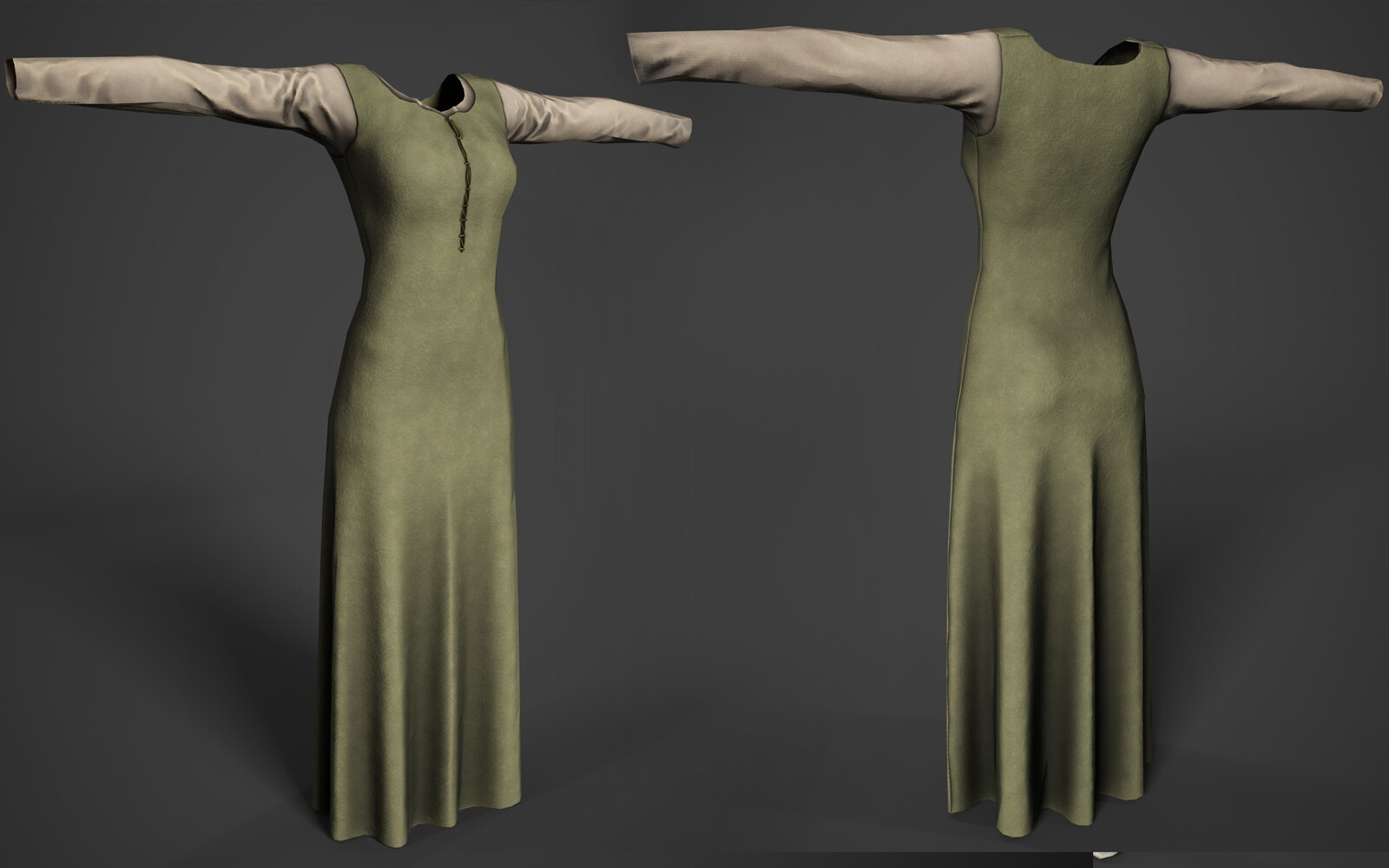 Kirtle W Undergarment Var 1