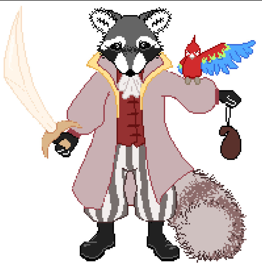 Kahnetop - Raccoon pirate