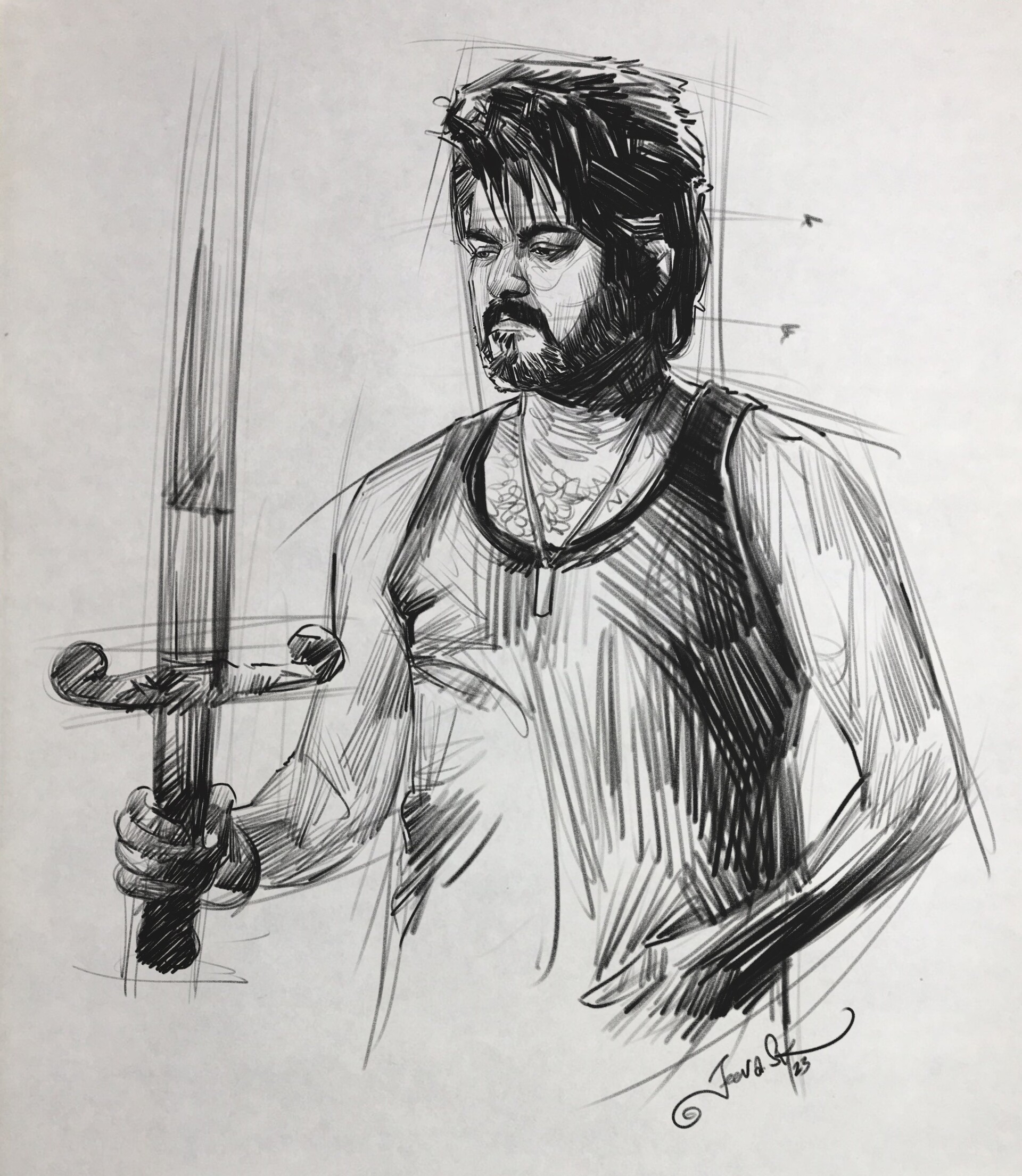 NaaReady Thalapathy Vijay Pencil Sketch 2023 Thalapathy68 Thalapathy69  Vijay Leo ThalapathyVijay LeoFirstSingle LokeshKanagaraj  Instagram