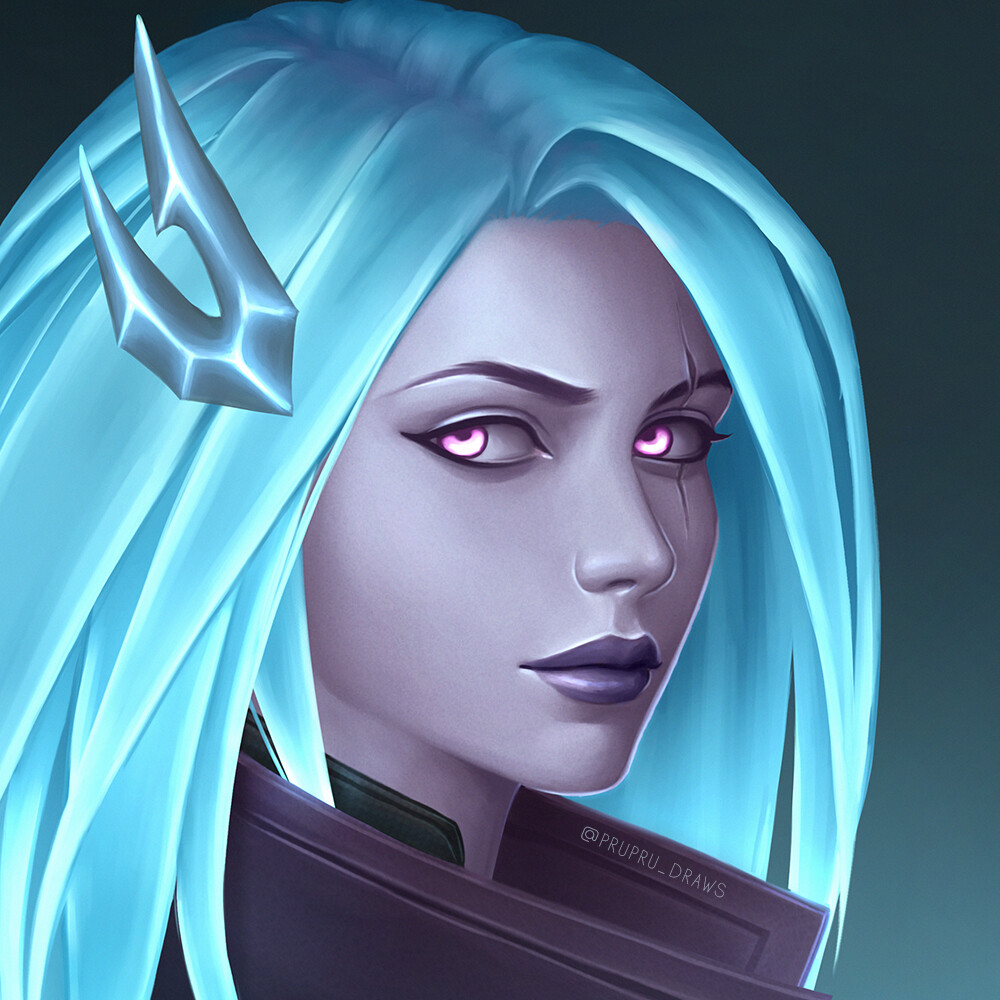 Prupru draws death sworn katarina fan art