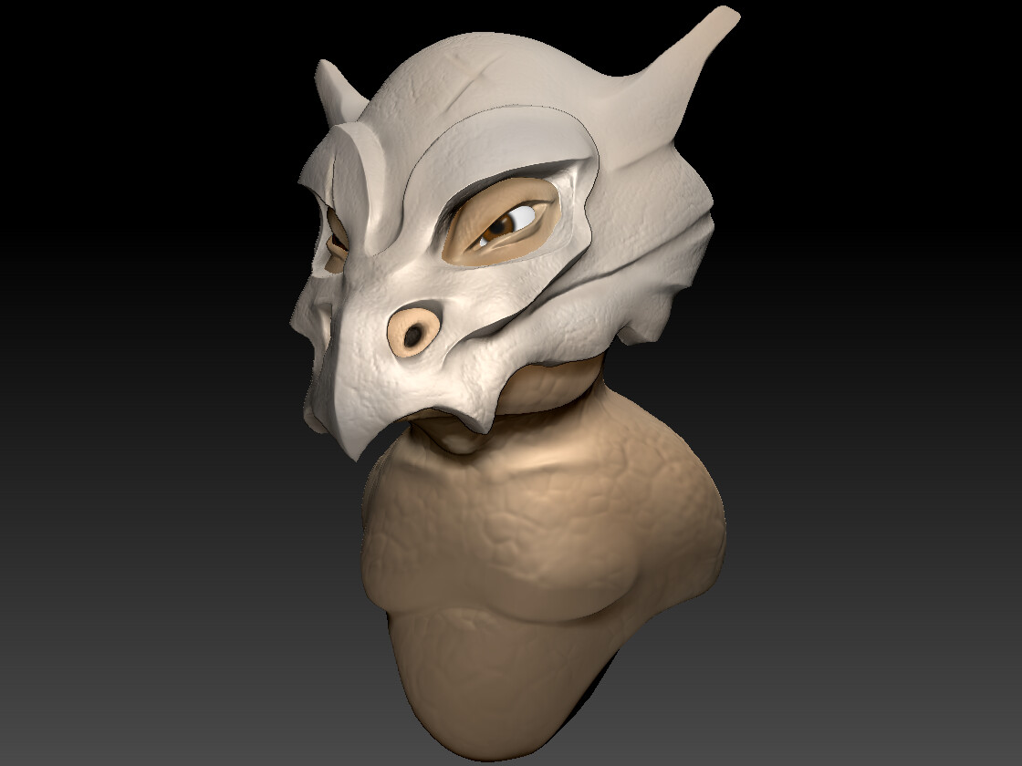 ArtStation - Cubone 3D Bust - ZBrush Model