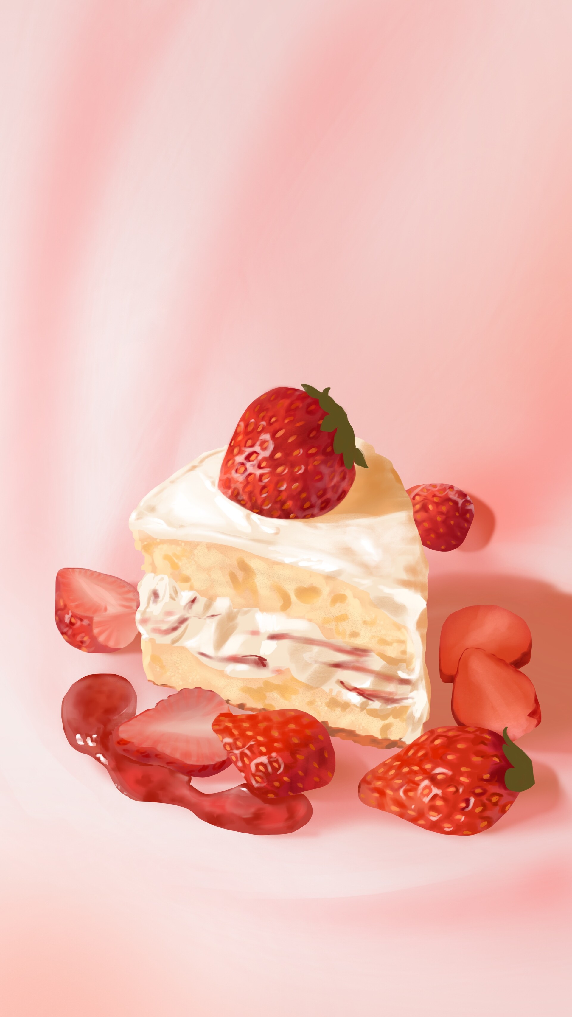 ArtStation - strawberry cake