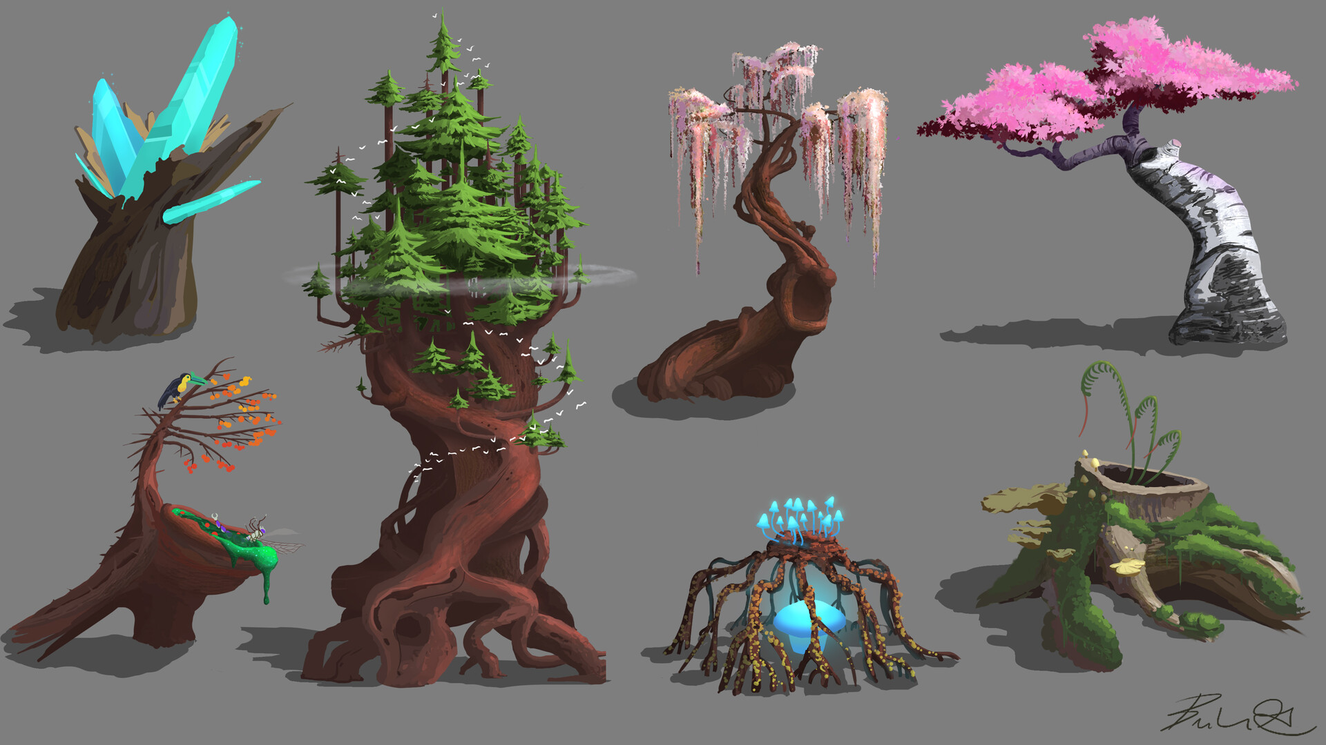 ArtStation - Fantasy Flora