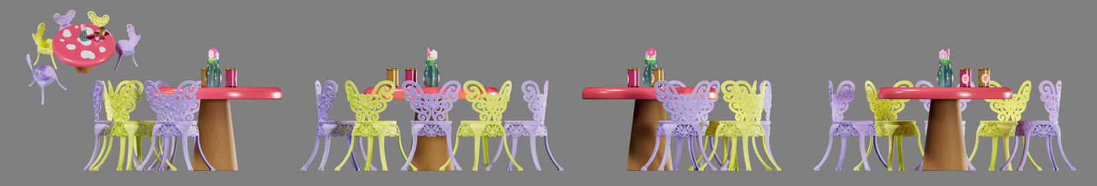 Tea Time Table and Chair Set