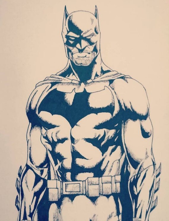 batman comic book sketches