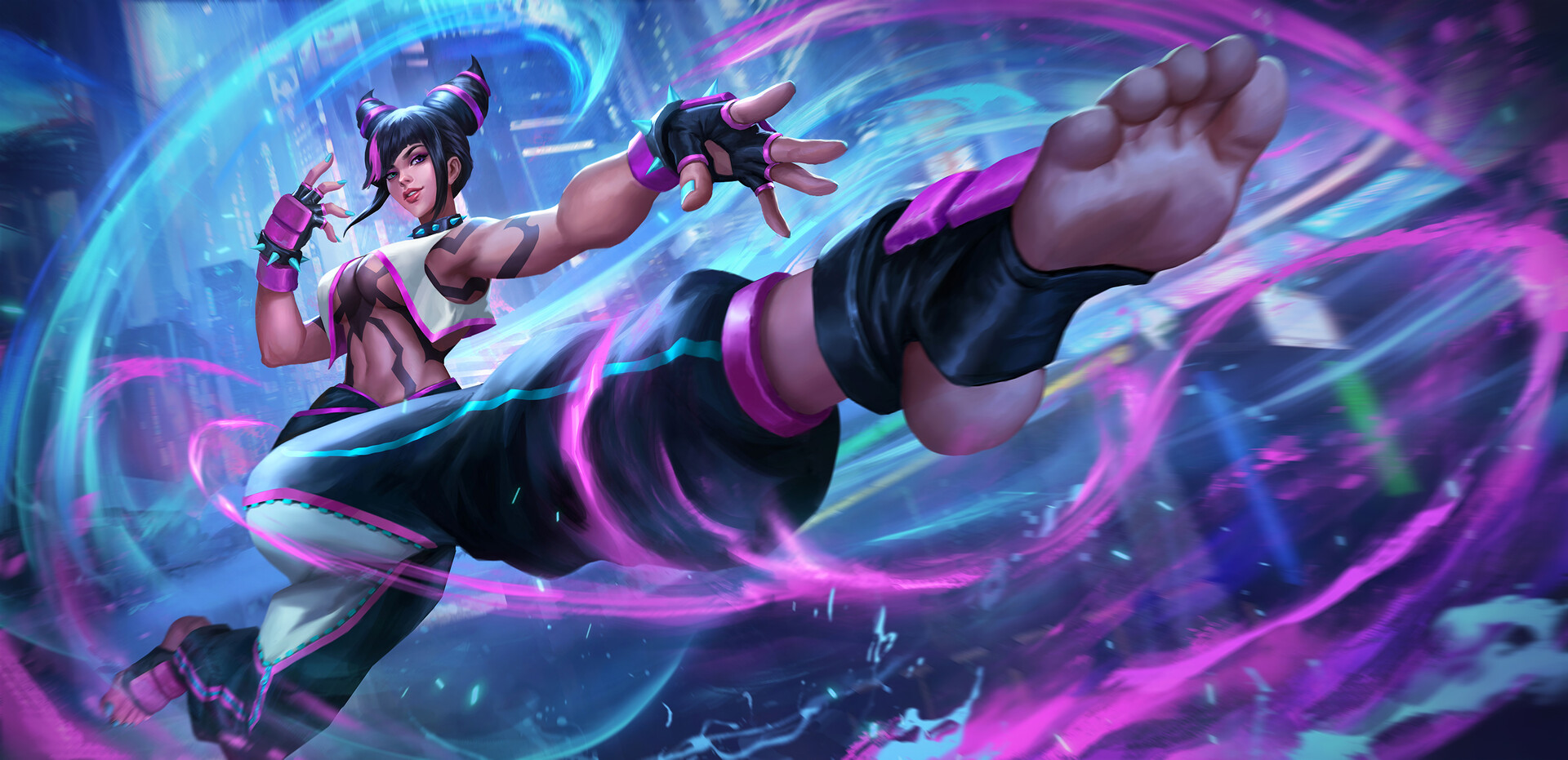 Juri street fighter animation