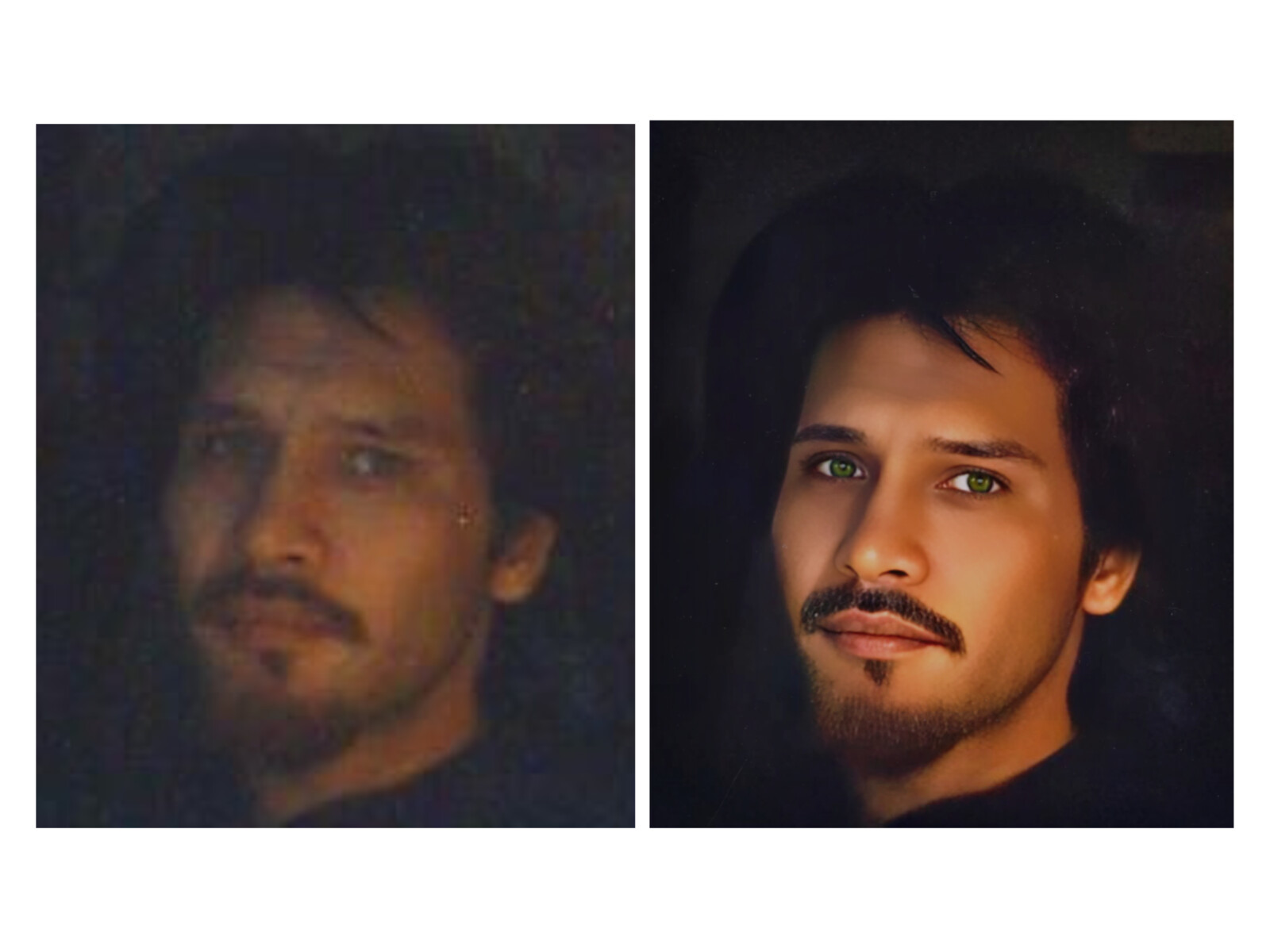 Photo restoration. Original photo was from a poor quality webcam