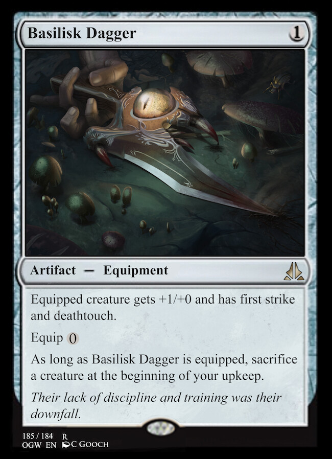 Basilisk Dagger Card Proof
