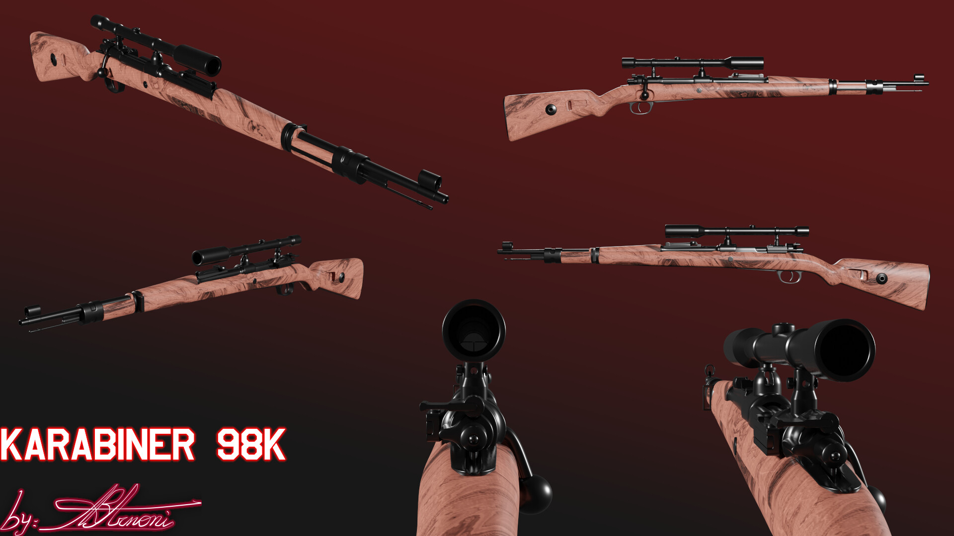 ArtStation - Karabiner 98K (scoped)