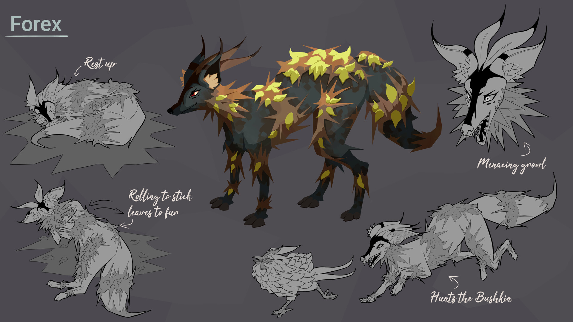 ArtStation - Creature Concept Sheets for Creatures of Sonaria by