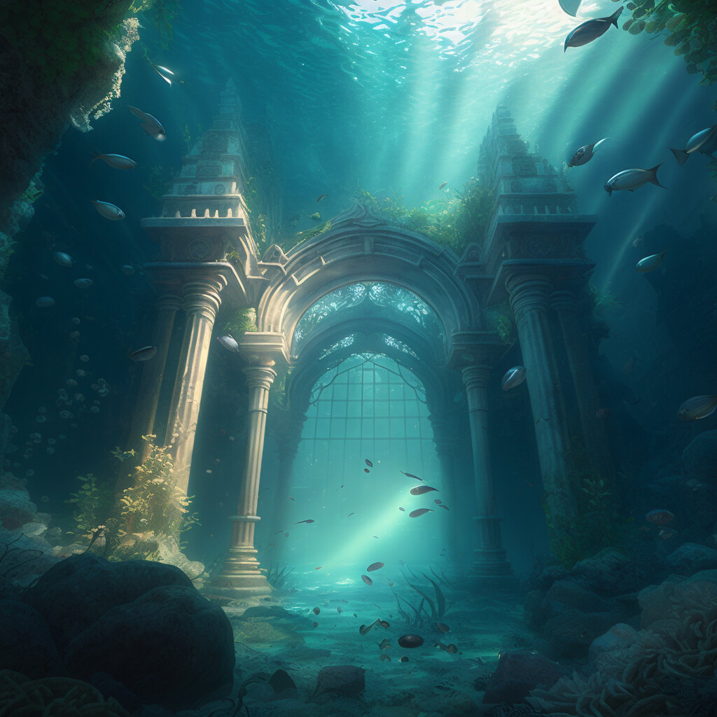 ArtStation - Submerged Atlantis: A City of Marble Beneath the Waves 3