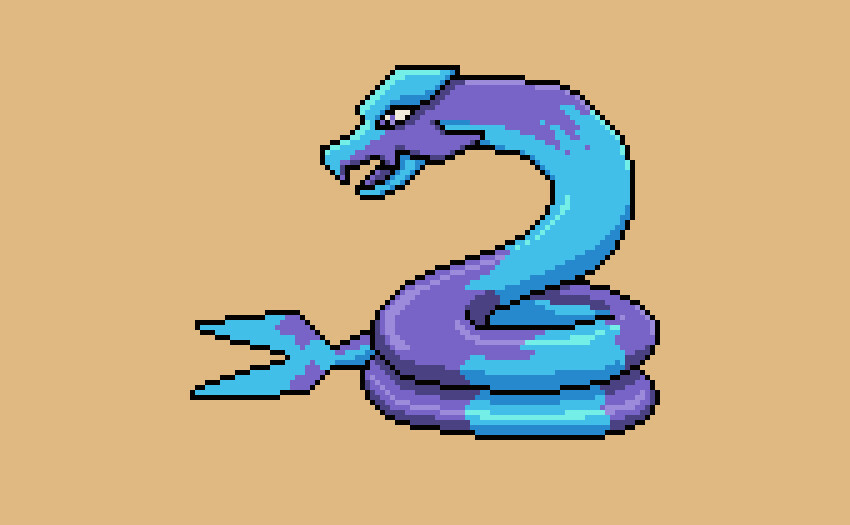 ArtStation - Snake Pixel Art Monster