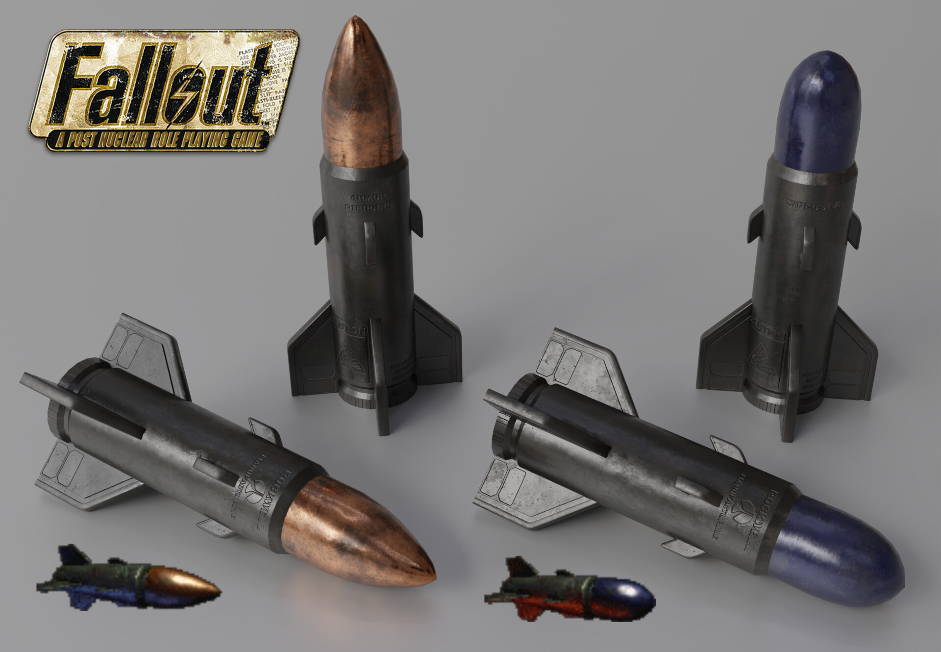 ArtStation - Classic Fallout Rockets
